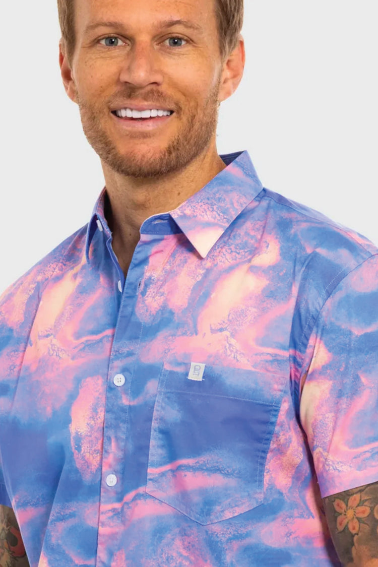 Purple Infrared Button Up Shirt - PUR