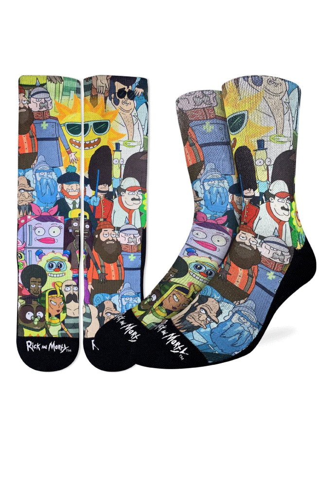 Rick & Morty Character Sock