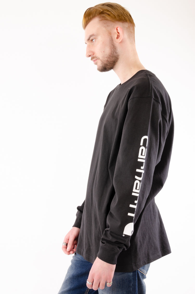 Loose Fit Heavyweight Long Sleeve - BLK