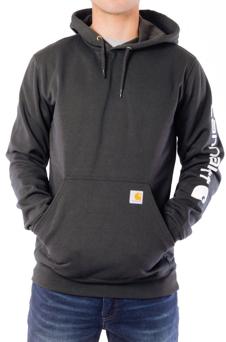 Signature Sleeve Logo Hoodie - BLK