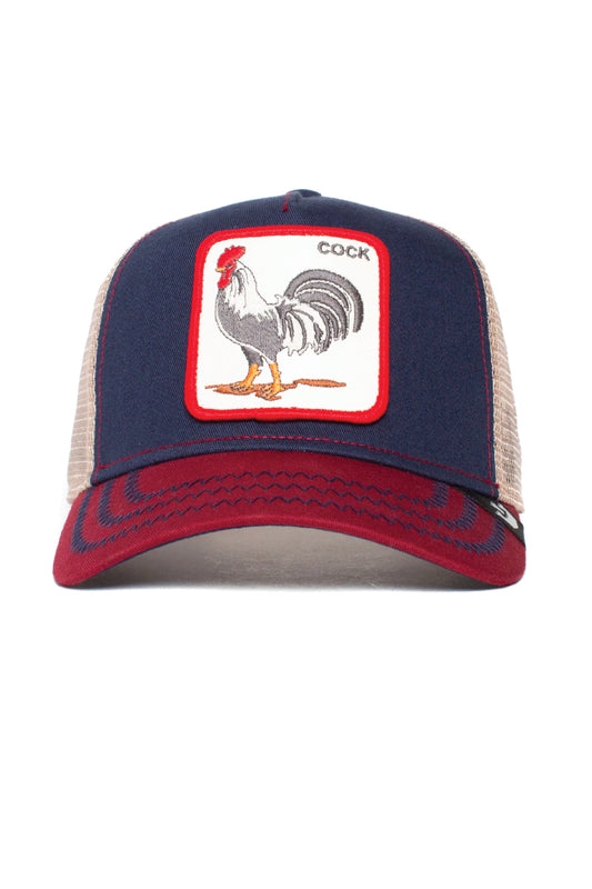 Unisex Rooster Trucker Hat - NVY