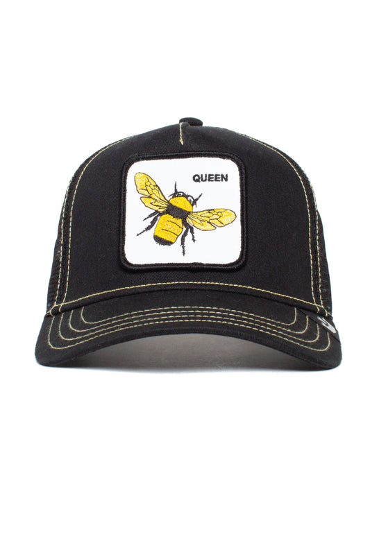 Unisex Queen Bee Trucker Hat - BLK