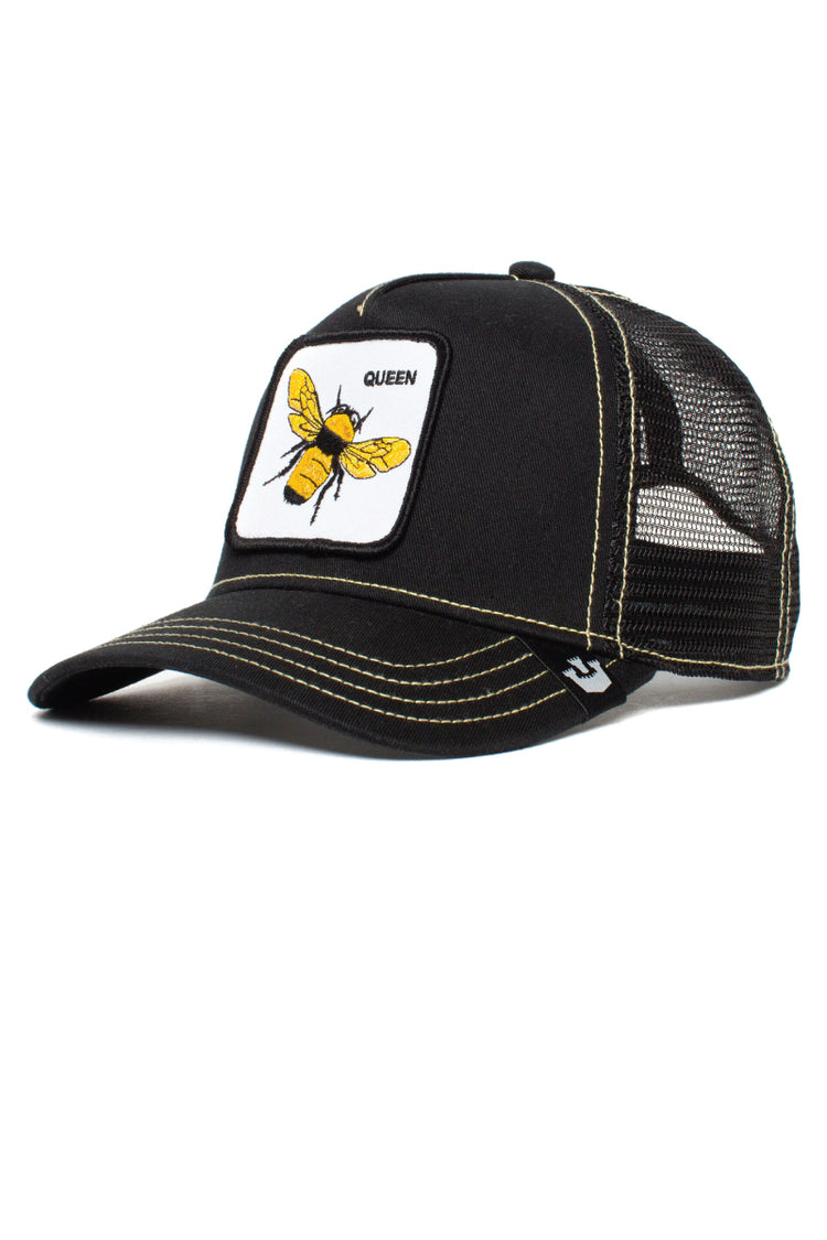 Unisex Queen Bee Trucker Hat - BLK