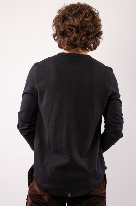 Thermal Hi-Lo Long Sleeve - BLK