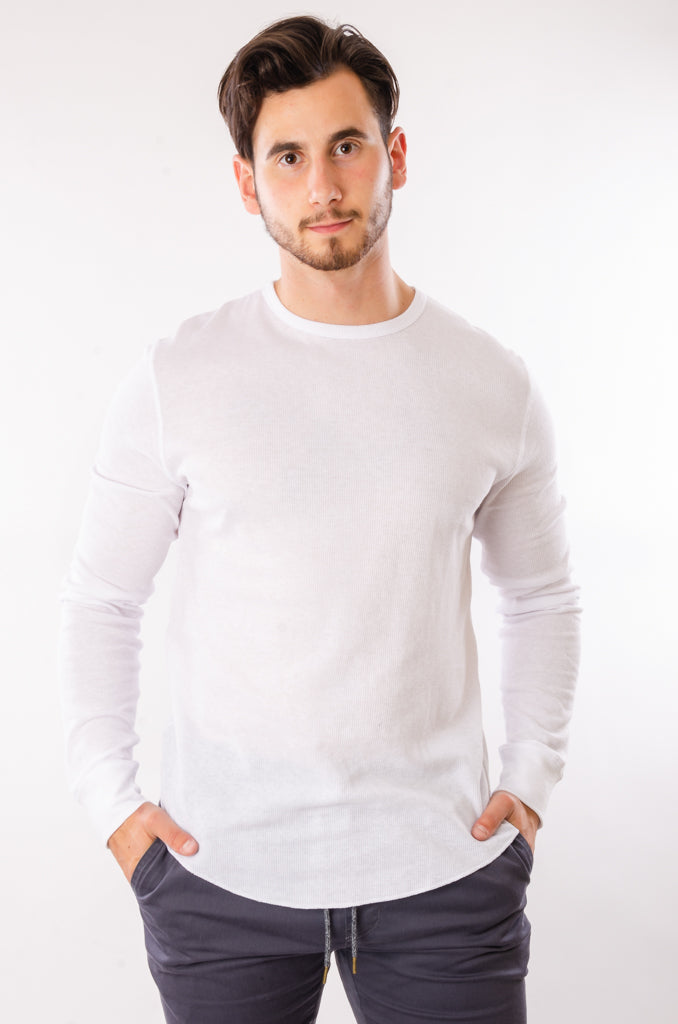 Thermal Hi-Lo Long Sleeve - WHT