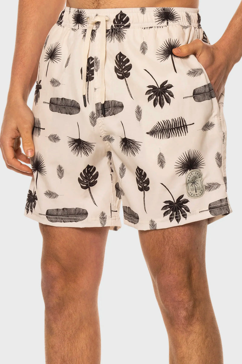 Vanilla Palm Swim Shorts - VAN