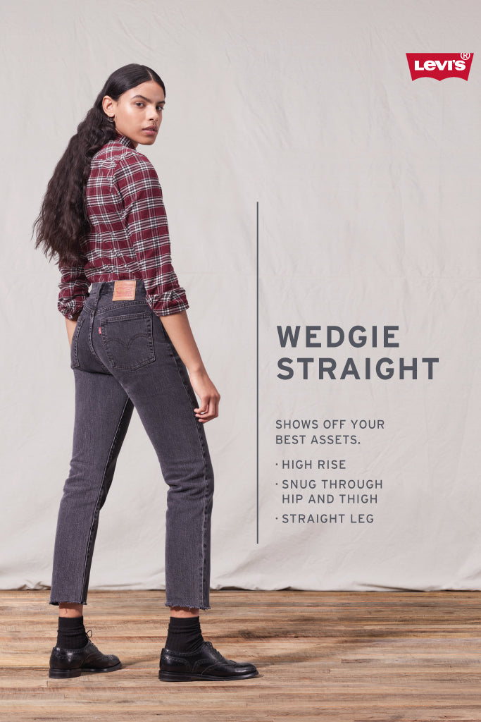 Wedgie Fit Ankle Jeans - LTWASH